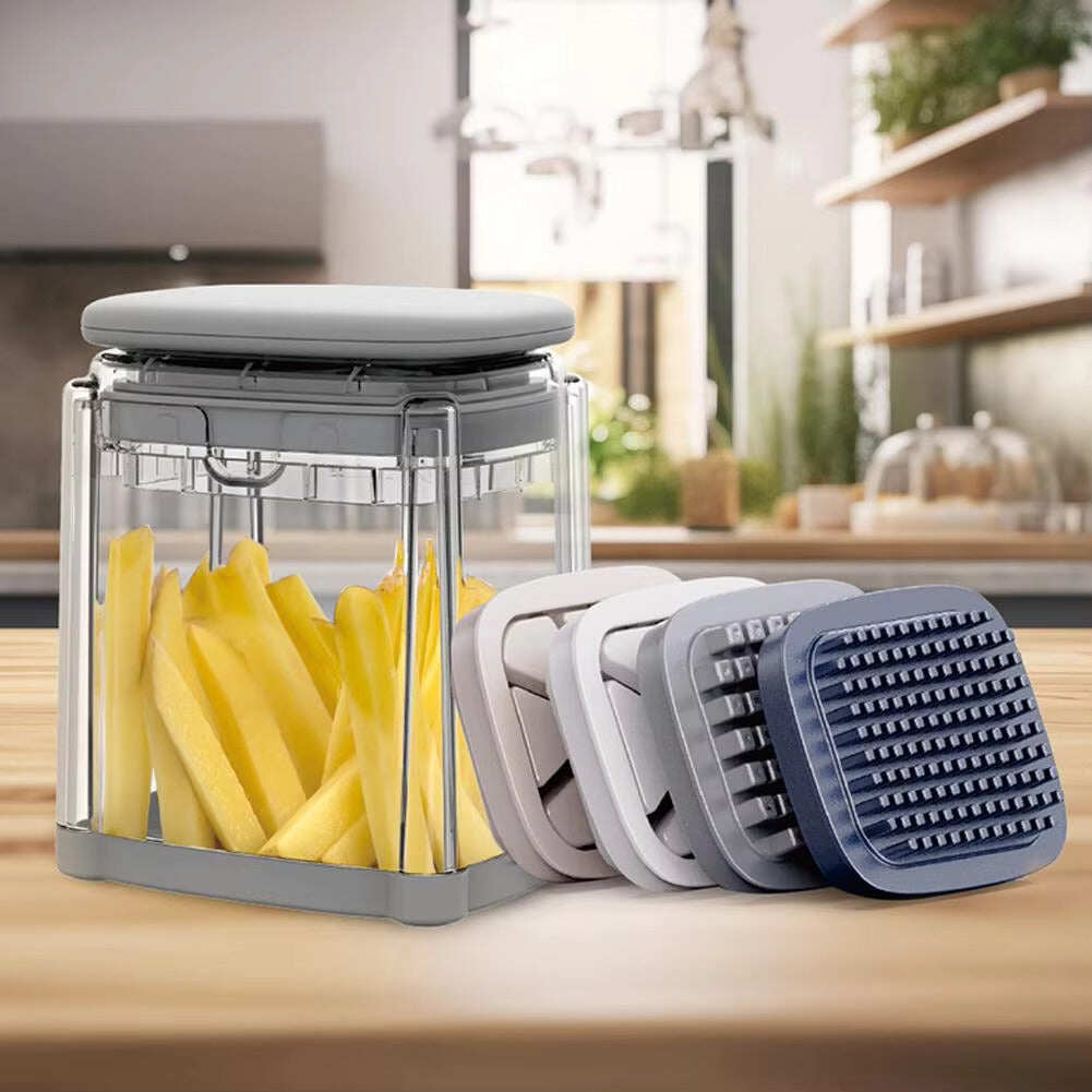 🍟French Fry Cutter 4-in-1
