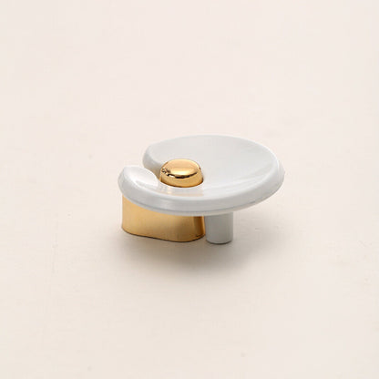 European Style Drawer Single Hole Handle Wardrobe Cabinet Ancient Copper Pull Ring Handle Chinese Antique Simple Hanging Ring Cabinet Door Handle 30pcs