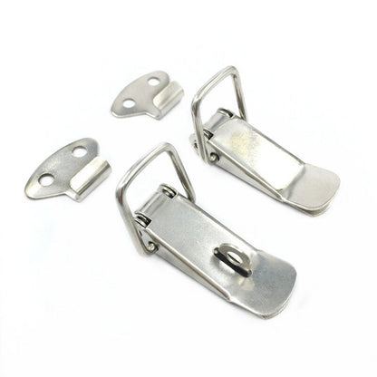 Factory Direct Sales Sf105 Stainless Steel Metal Tower Buckle 106 Nickel-Plated Iron Industrial Hardware Luggage Lock Furniture 30pcs