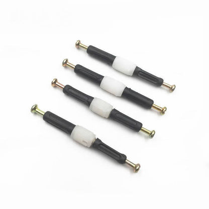 Embedded nut double-headed butt joint embedded part nylon plastic three-in-one rubber particle two-way through connector 1000pcs
