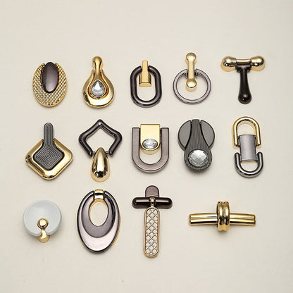 European Style Drawer Single Hole Handle Wardrobe Cabinet Ancient Copper Pull Ring Handle Chinese Antique Simple Hanging Ring Cabinet Door Handle 30pcs