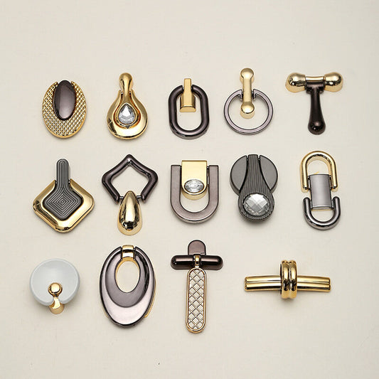 European Style Drawer Single Hole Handle Wardrobe Cabinet Ancient Copper Pull Ring Handle Chinese Antique Simple Hanging Ring Cabinet Door Handle 30pcs